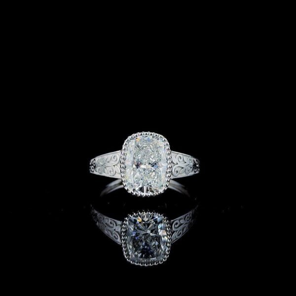 Taylor swift inspired cushion diamond rings